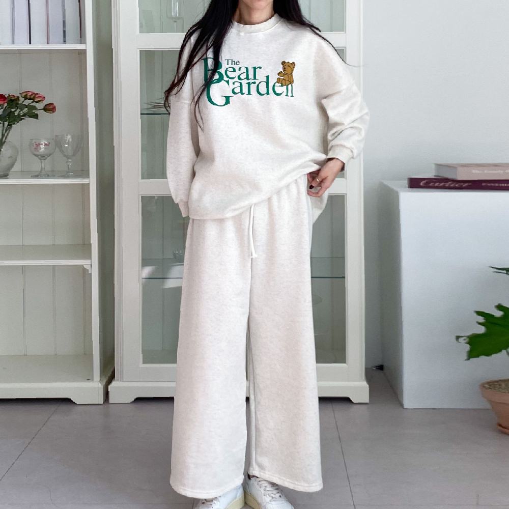 기모 여성 상하 세트 겨울 홈웨어 실내복