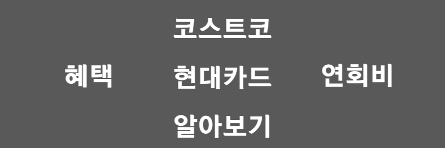 코스트코 현대카드