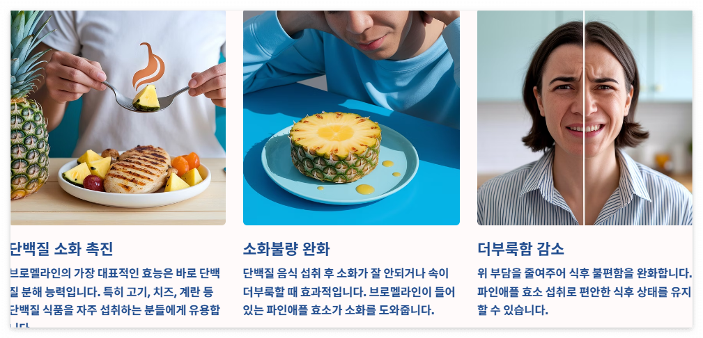 단백질소화 및 소화불량 개선
