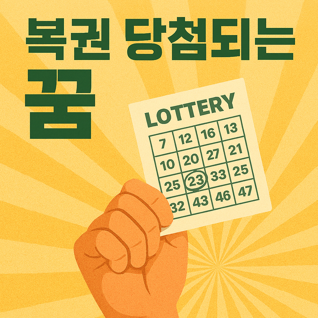 복권 당첨되는 꿈