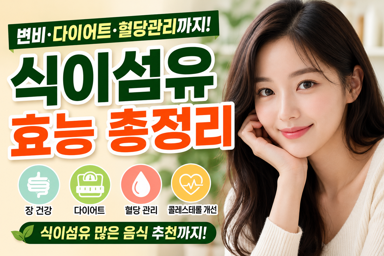 식이섬유 효능 효과 총정리