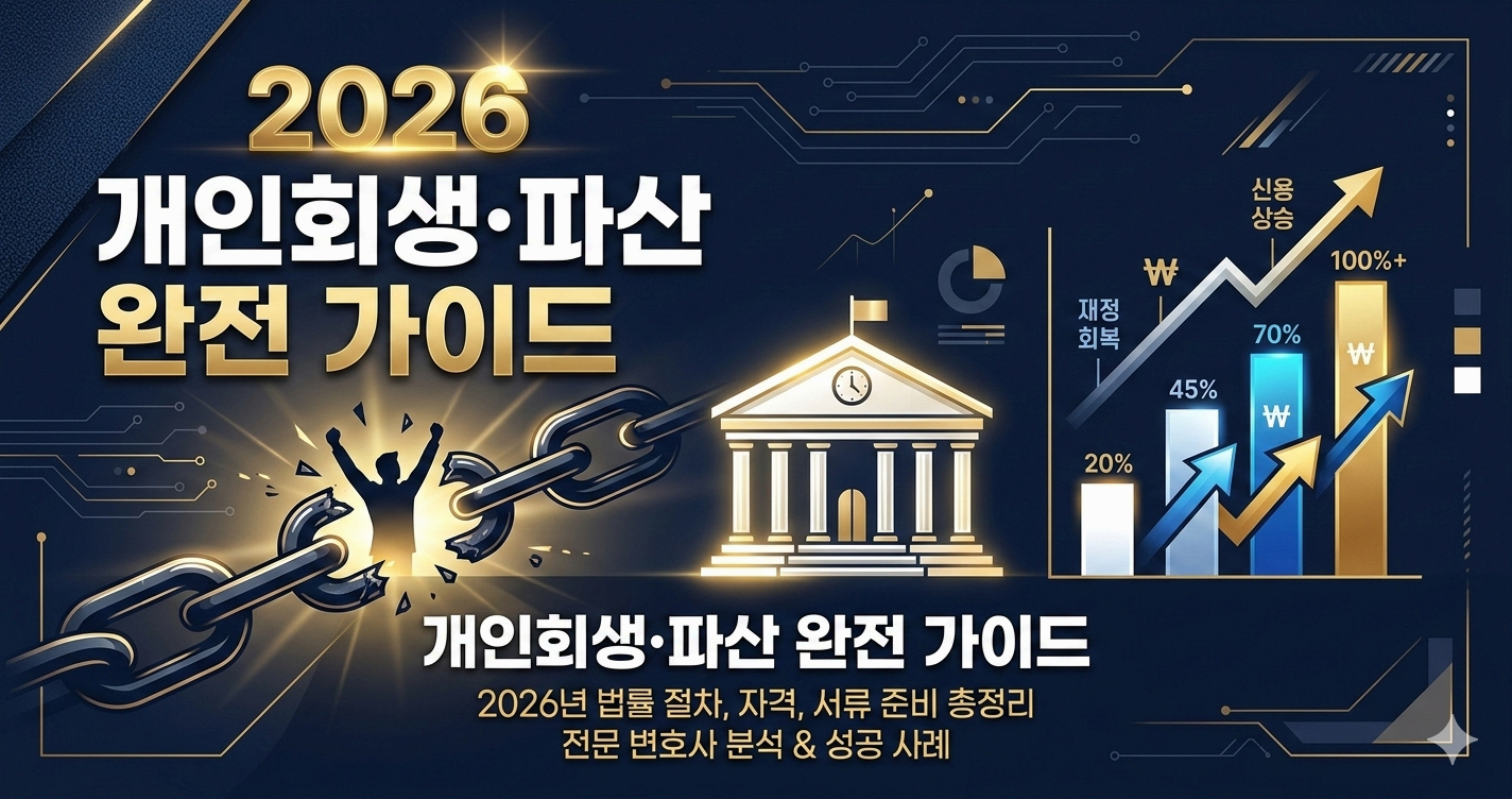 월 변제금 얼마? 2026년 개인회생·파산 완전 정복 (자격·절차·비용)