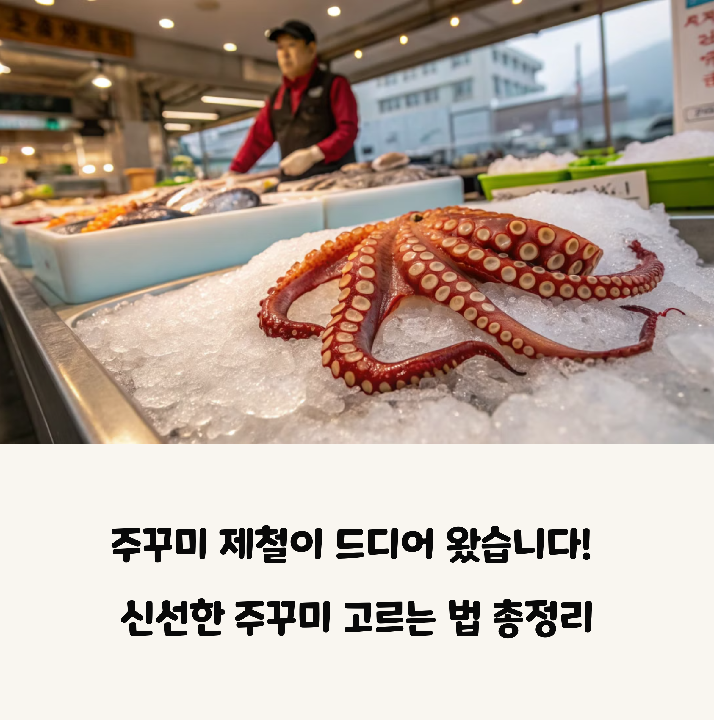 주꾸미 제철이 왔다! 신선한 주꾸미 고르는 법