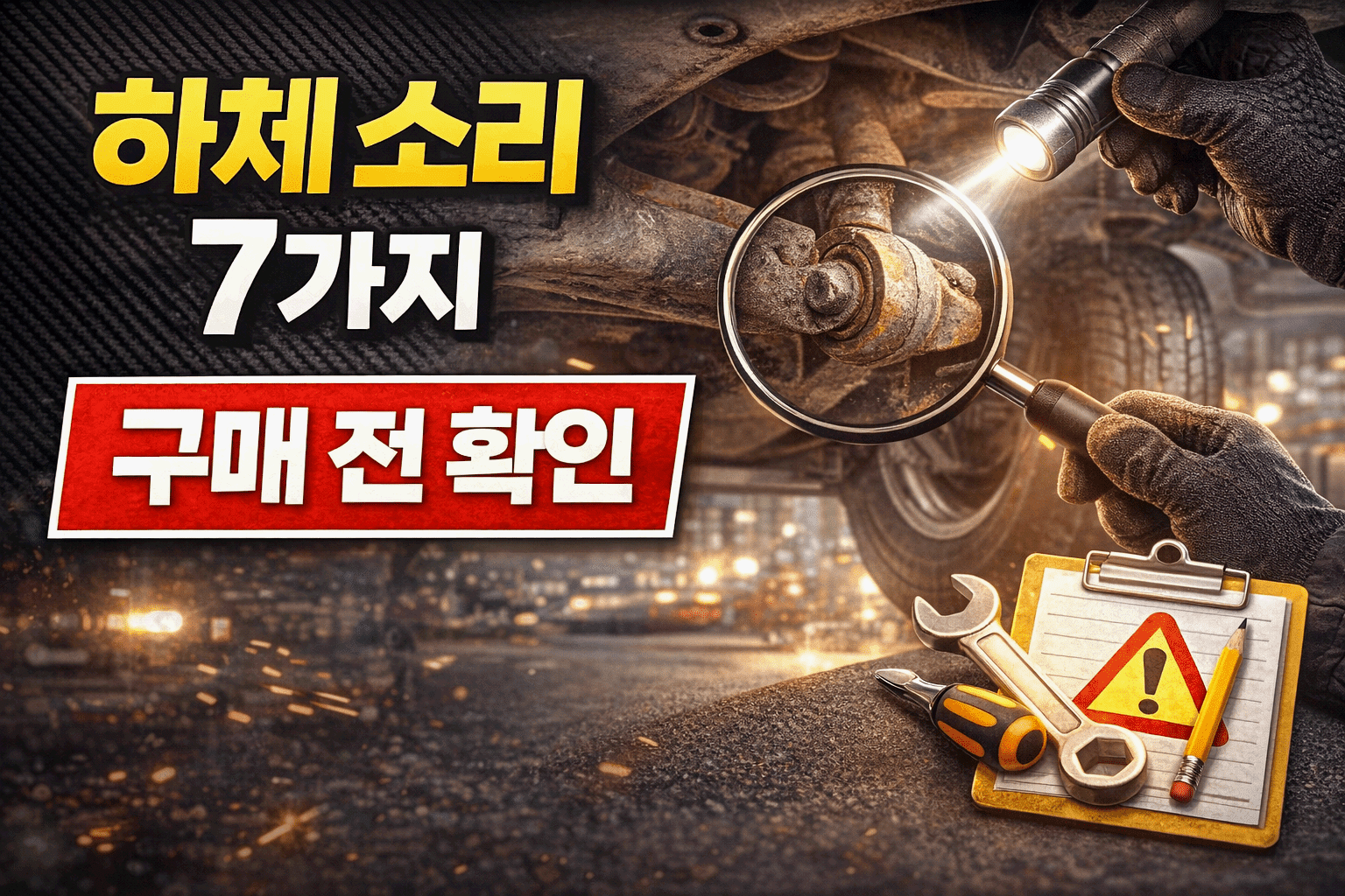 하체 소리 7가지, 구매 전 확인