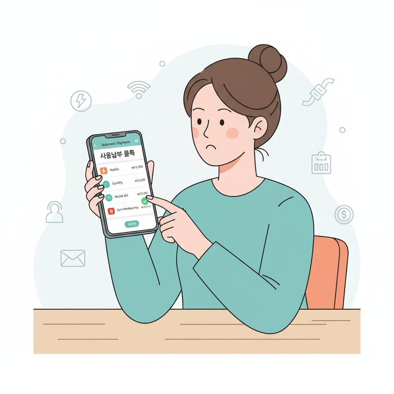 자동납부 목록 확인