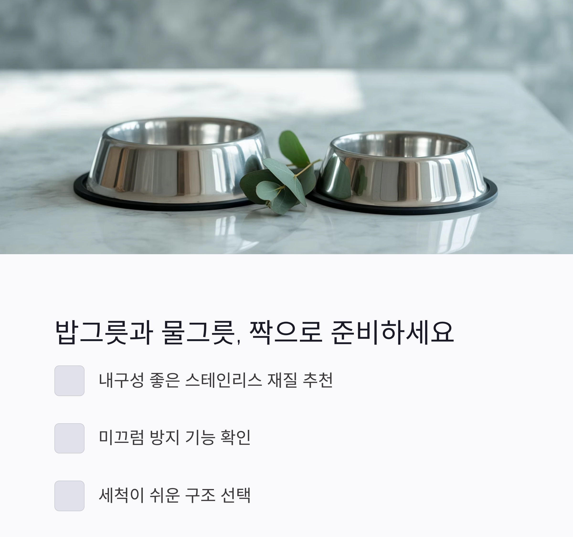 반려동물 초보 집사를 위한 필수템 완벽 가이드