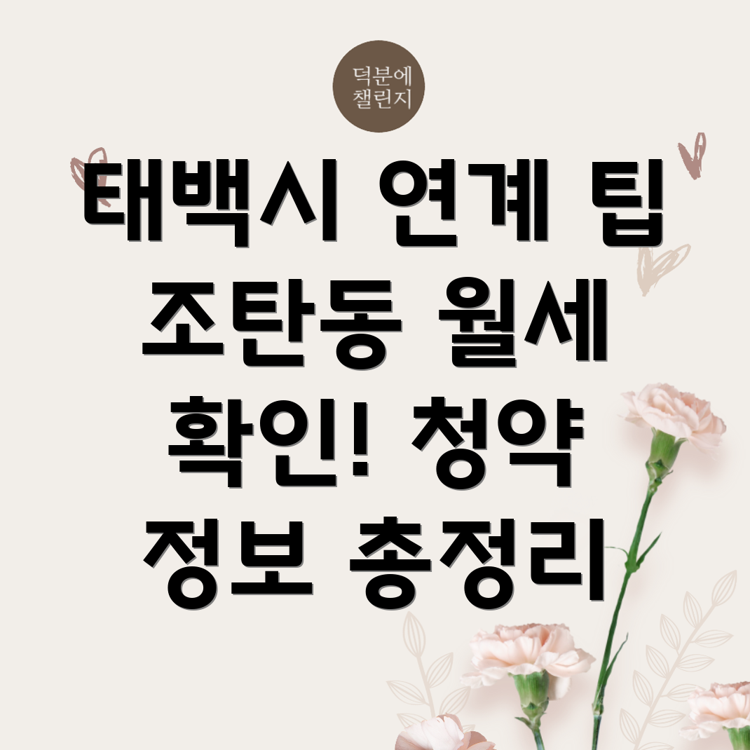 태백시 조탄동 오피스텔 월세