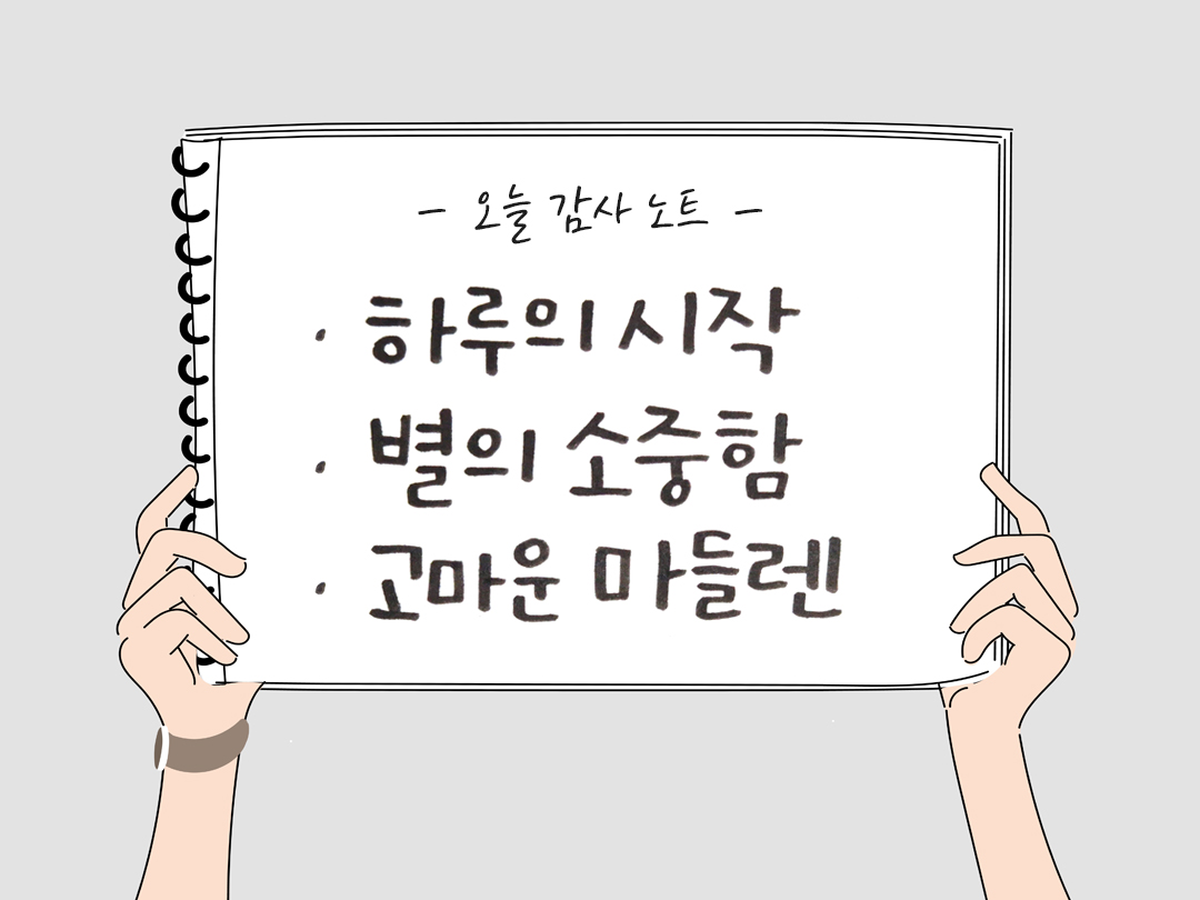 오늘 감사한 순간들, 일상 속 숨겨진 보물찾기