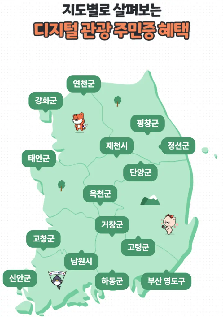 디지털관광주민증사용처