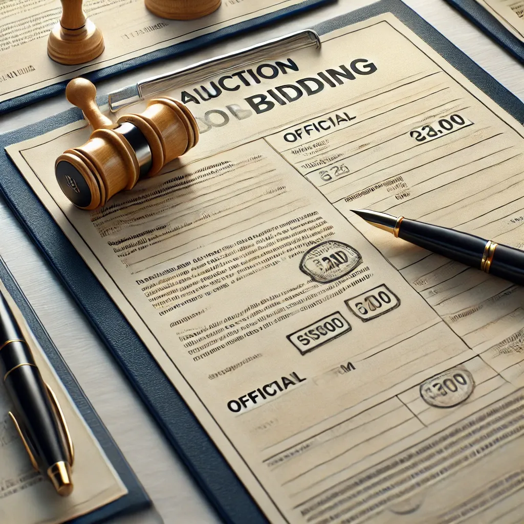 경매 입찰 서류 준비와 작성 방법