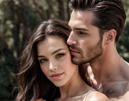 섹시한 여자와 남자