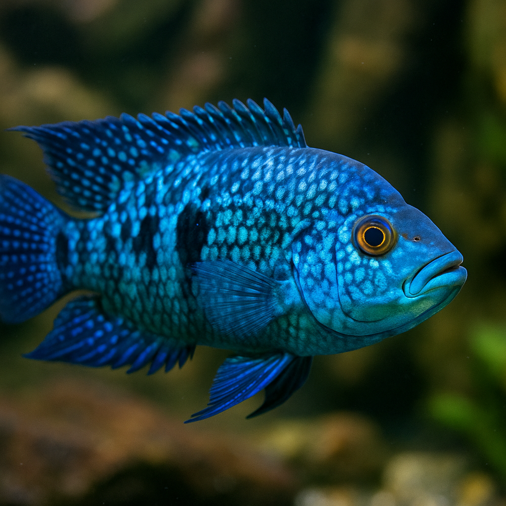 열대어 일렉트릭 블루 잭 뎀시