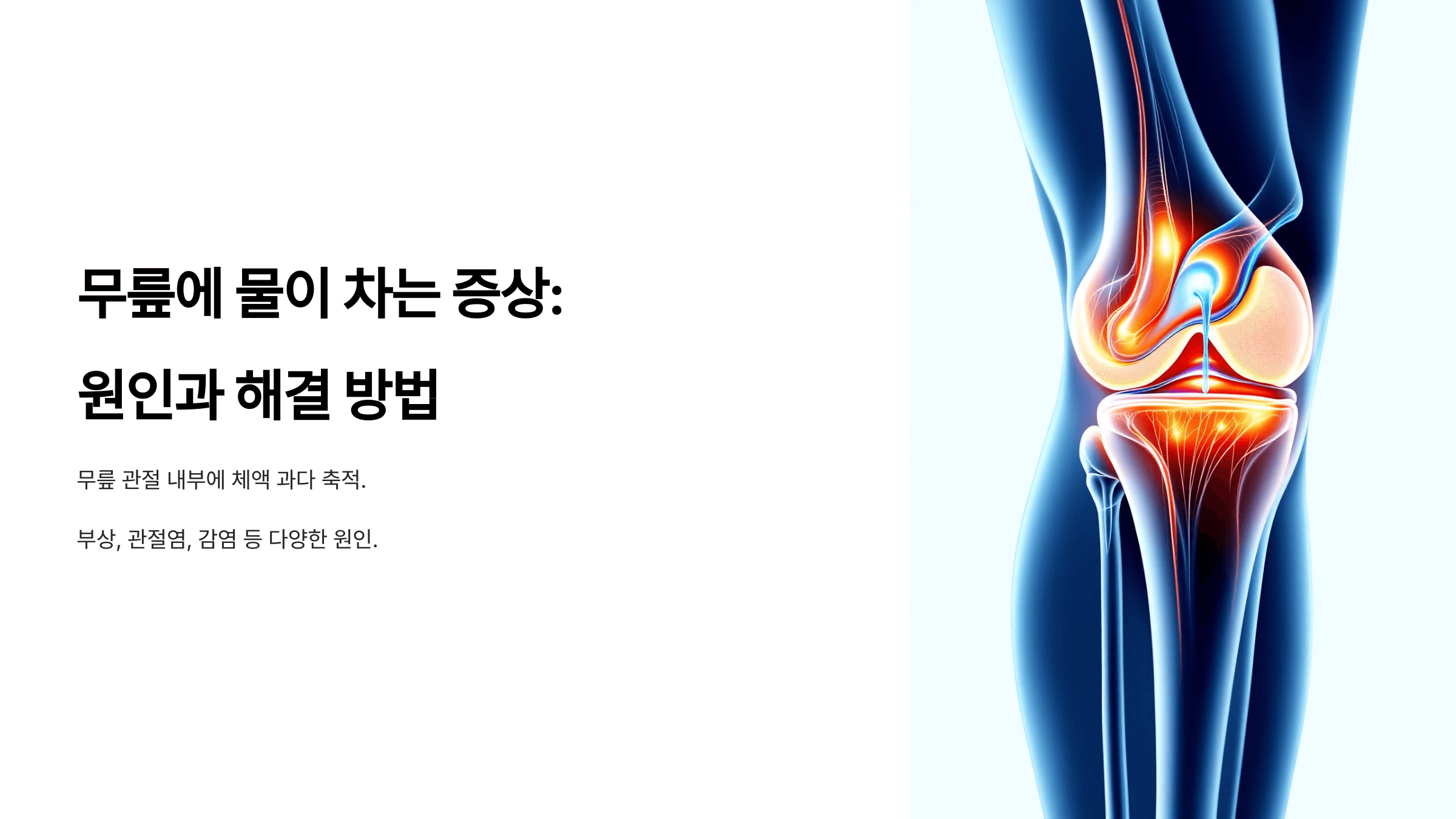 무릎과 관련된 사진입니다.