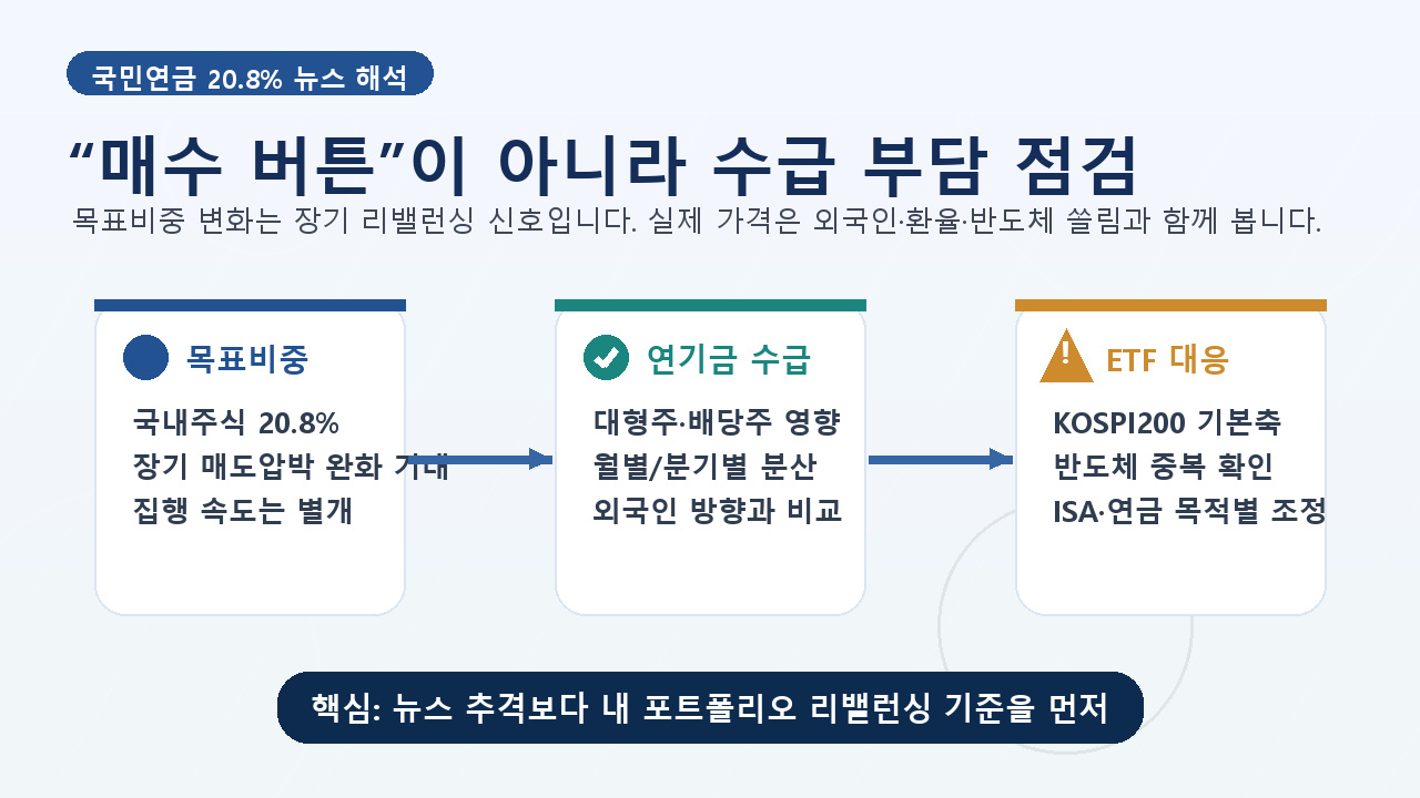 국민연금 목표비중 연기금 수급 KOSPI ETF 대응 흐름 카드