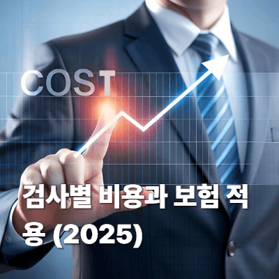 검사별 비용과 보험 적용 (2025)
