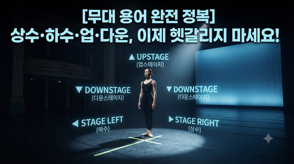무대 위, 당신의 나침반: 필수 무대 방위 및 위치 용어 완벽 정리