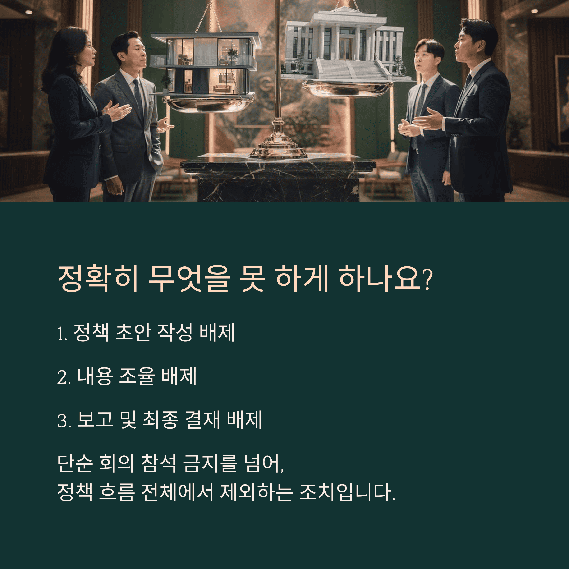무엇을 못 하게 하겠다는 뜻인가