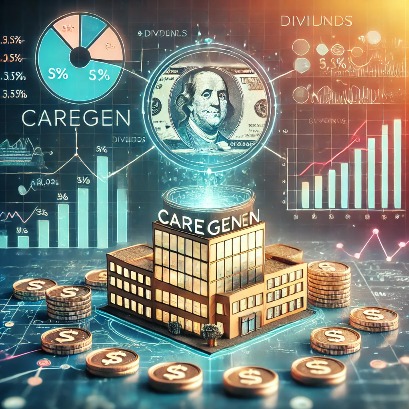 케어젠 배당 관련 이미지