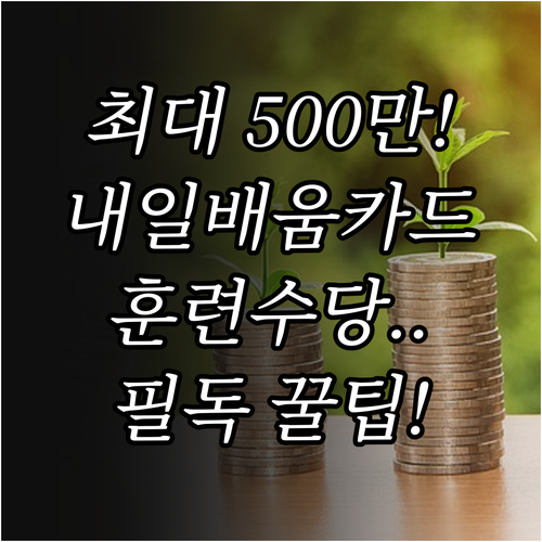 국민내일배움카드 지원 한도와 훈련생 ..