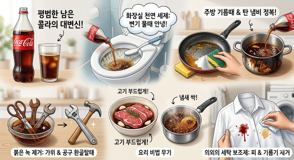 먹다 남은 김빠진 콜라 활용법 5가지
