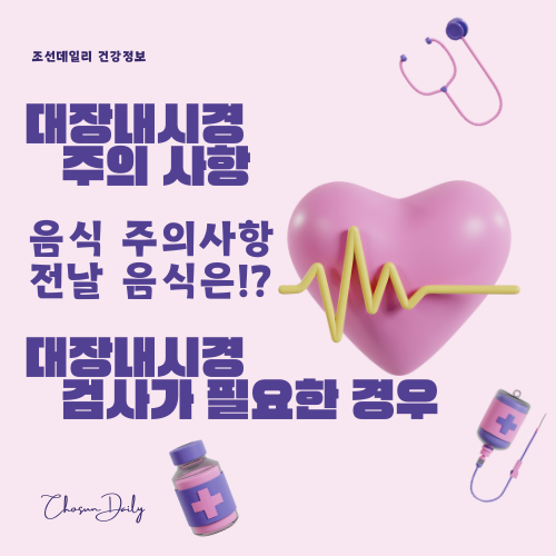 대장내시경 전 음식주의사항 전날 음식 대장내시경 약 복용법