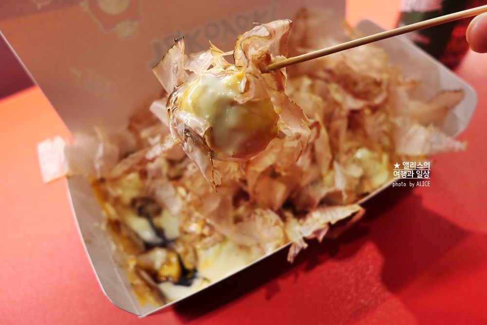 부산대 타코야끼 맛집, 타코파파 - 타코야키 마약 세트 (일반 6알+퐁듀 6알+치즈 6알) 네기 타코야끼