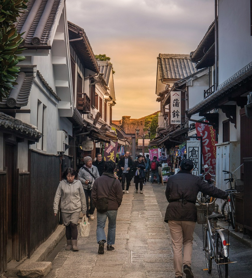 일본 온센 거리 사진