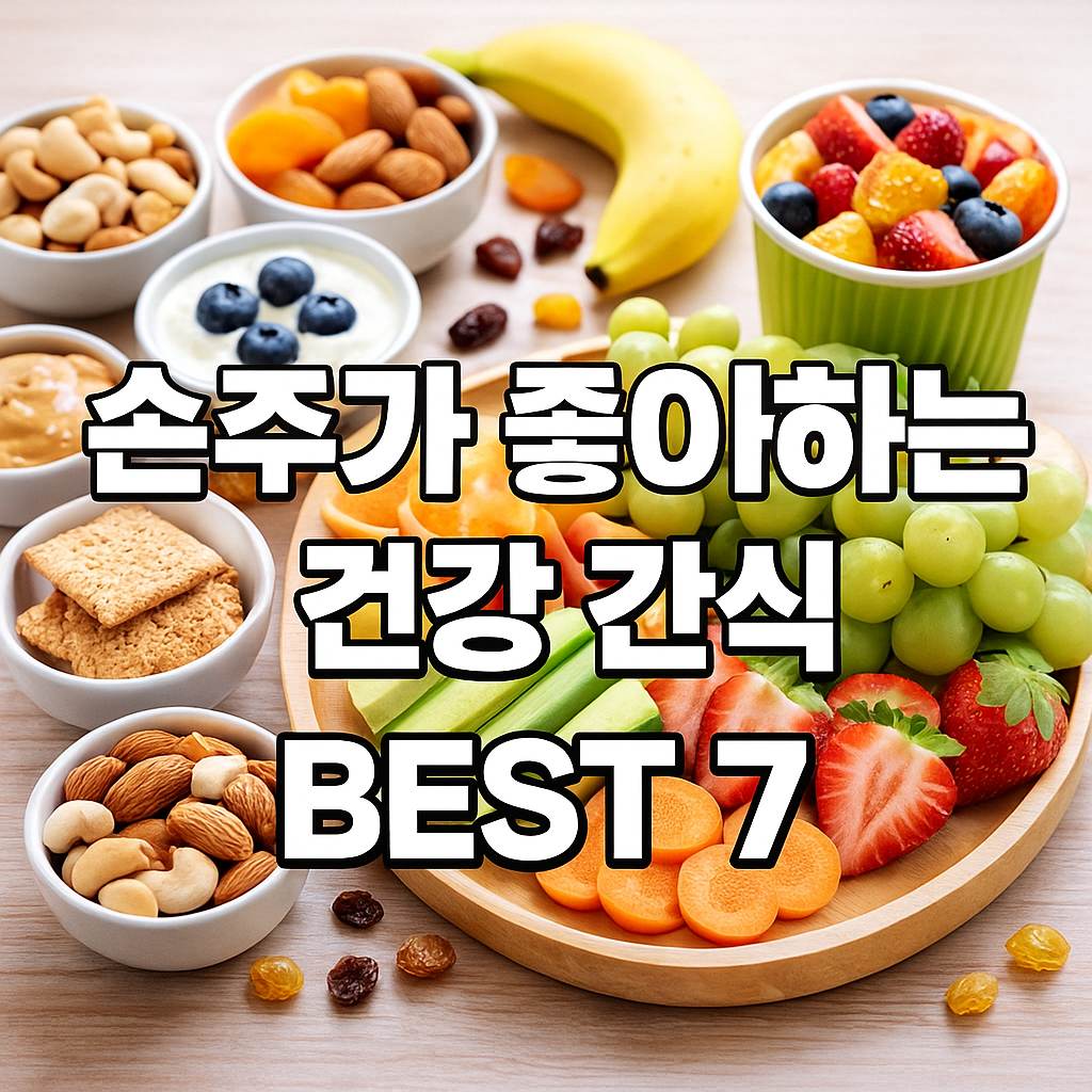 손주가 좋아하는 건강 간식 BEST 7