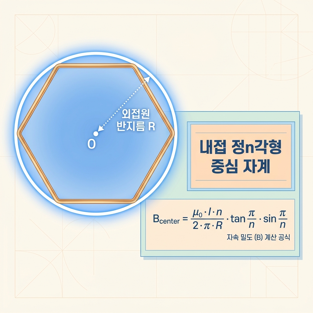 제7장 정n각형 중심 자계의 세기
정삼각형, 정사각형, 정육각형 중심 자계와 내접 정n각형 마스터 공식