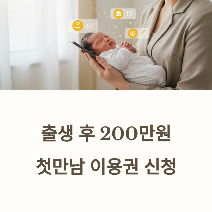 첫만남이용권 신청방법