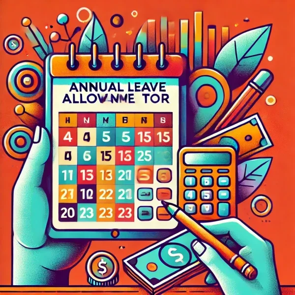 연차 및 휴가 관련 정보를 한눈에 볼 수 있는 요약 화면, 계산기와 차트 포함