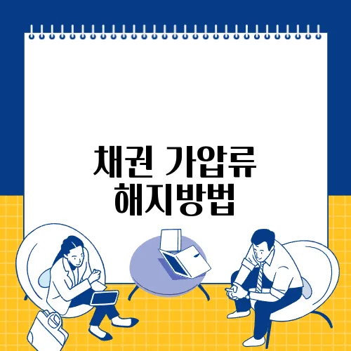 채권 가압류 해지방법
