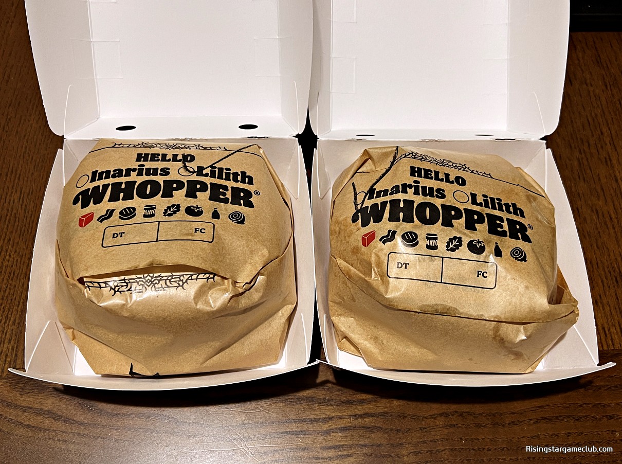 디아블로4 HELL로 버거킹 릴리트 버거와 이나리우스 버거