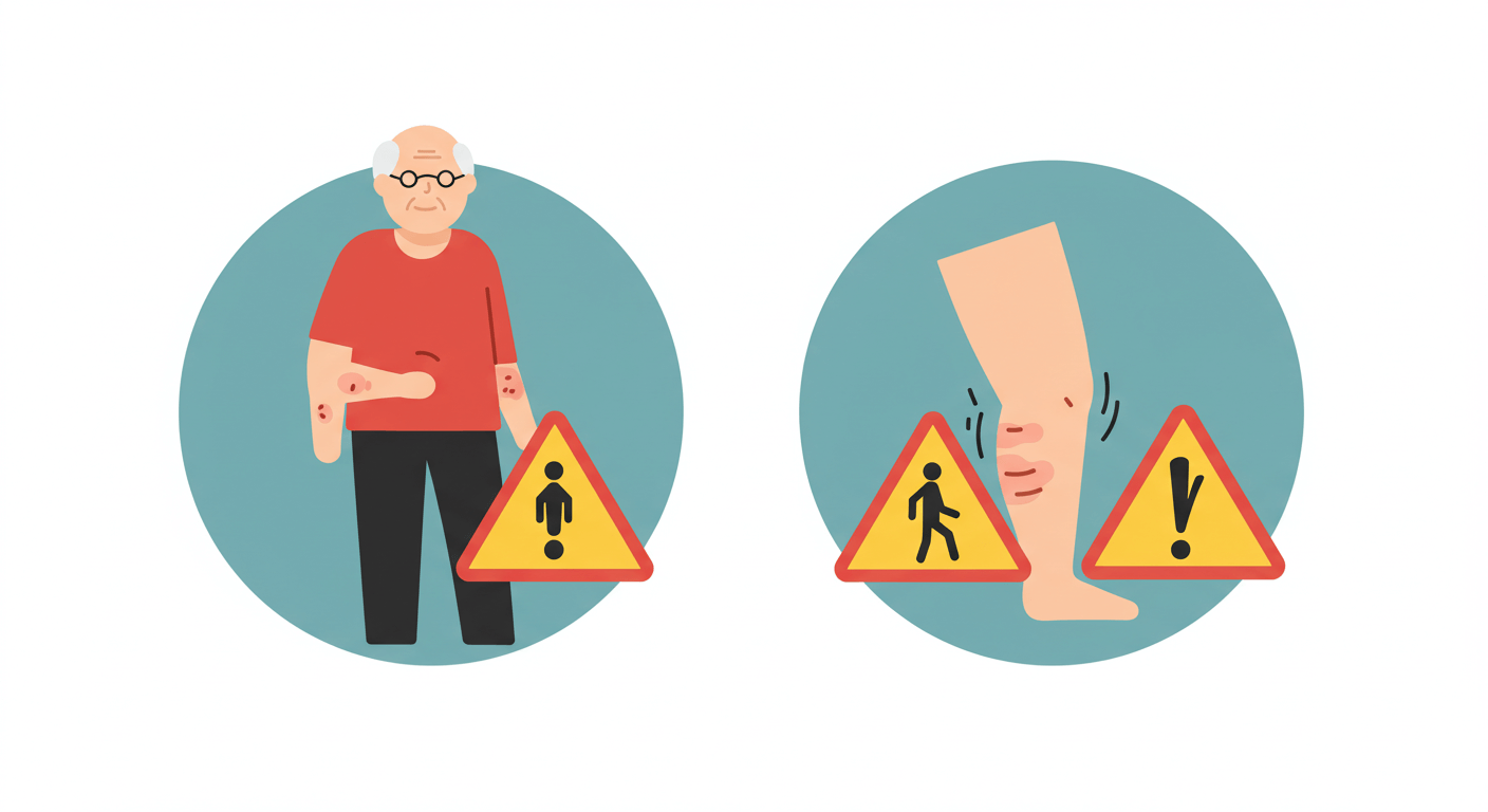 노화와 근감소증 (다리부종, 신체기능, 회복)