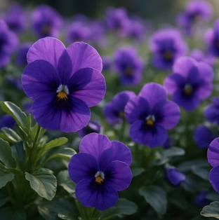 비올라 개화 시기, 이른 봄부터 초여름까지 피고 지는 꽃의 향연