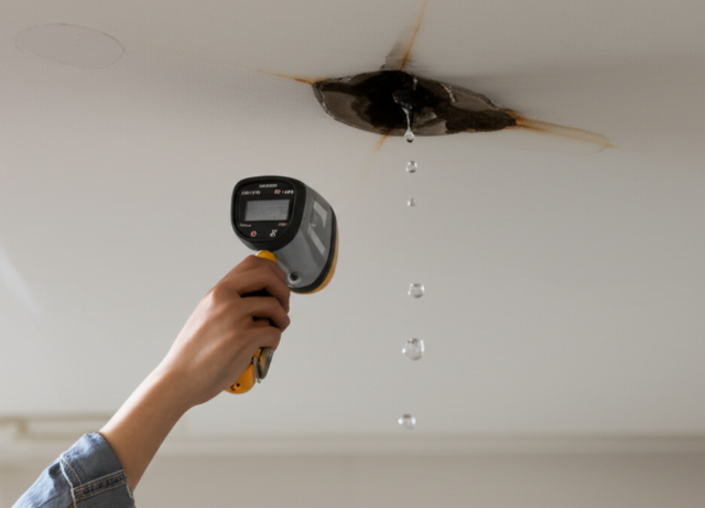 천장 물 샐 때 누수 탐지 및 보수 공사 비용 부담