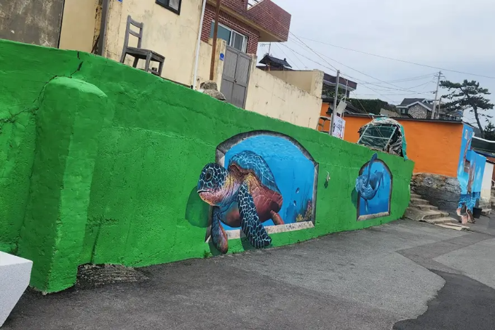 척사항-벽화-거북이