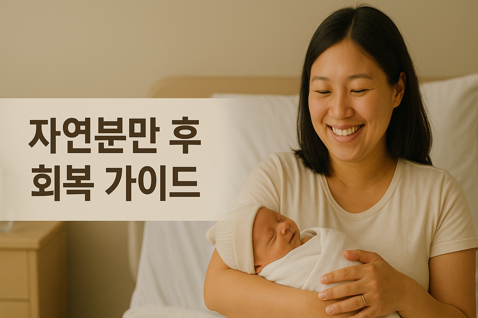 산후 회복 골든타임! 자연분만 산모가 꼭 알아야 할 관리법✅