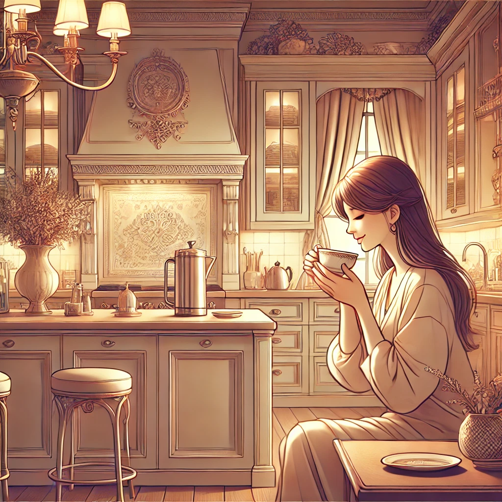 무타공 정수기, 커피 정수기, 정수기 렌탈 디시 할인을 함축적으로 표현하는 일러스트 사진