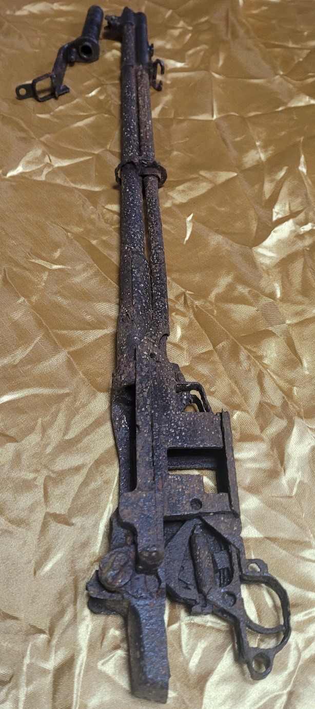 금속탐지기로 실제로 발굴한 개인소장품 m1개런드소총