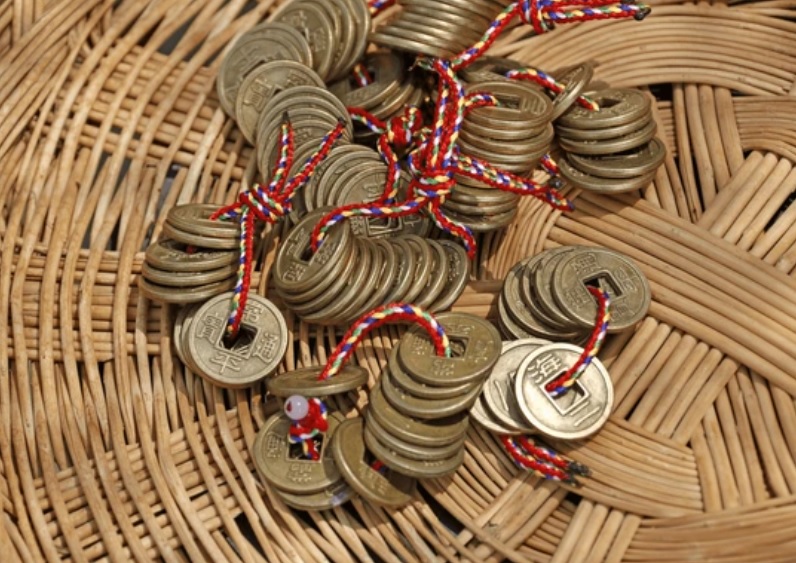 한국의 조선시대 화폐 엽전 이미지