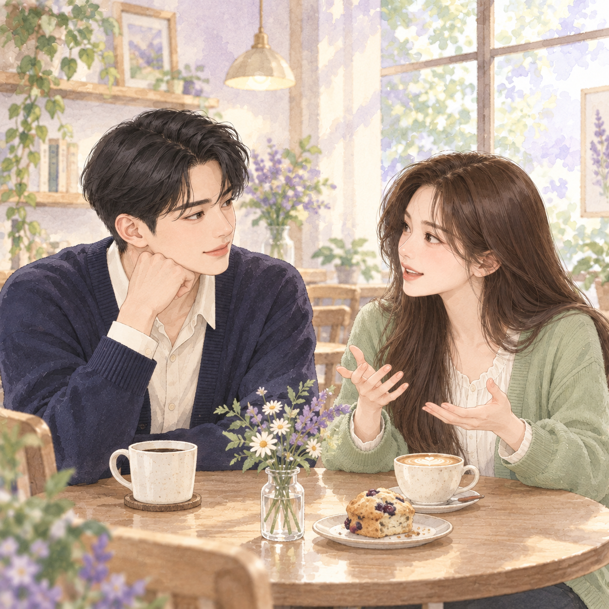 하린의 이야기를 태준이 집중해서 들어주는 모습