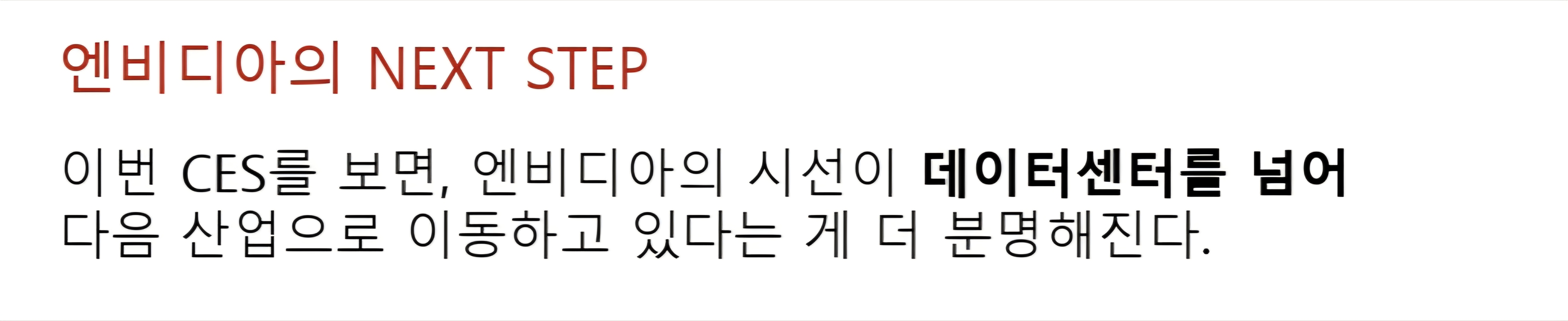 엔비디아의 NEXT STEP