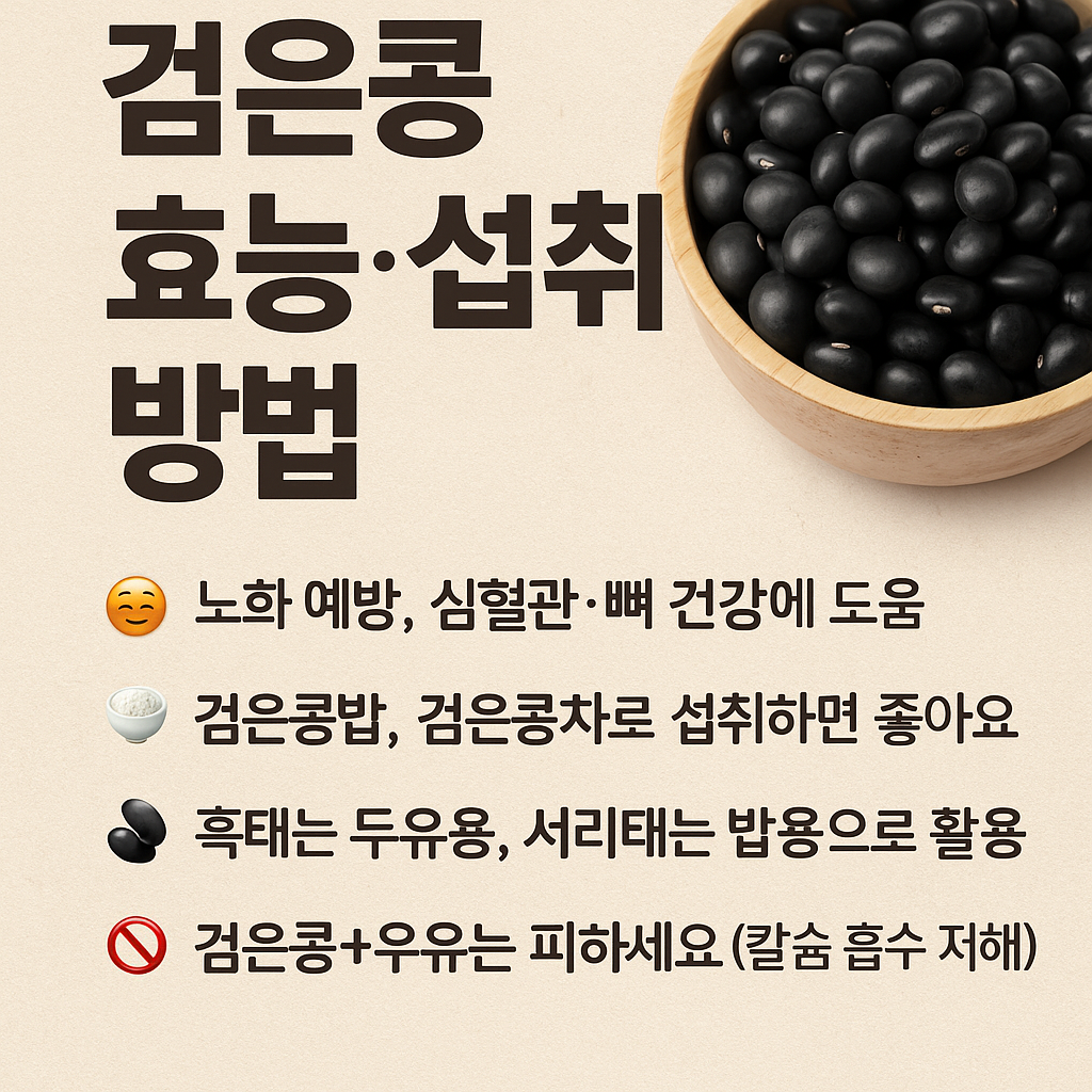 검은 콩 효능 및 부작용