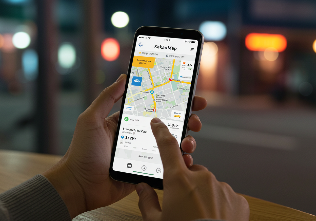 택시 타기 전 필수! 카카오맵으로 요금 미리 확인하는 꿀팁!