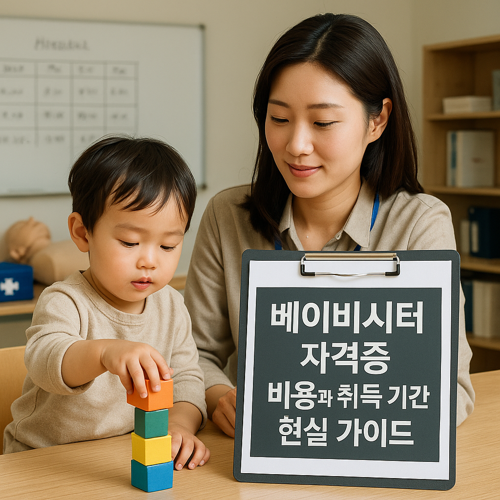 베이비시터 자격증 비용과 취득 기간 현실 가이드