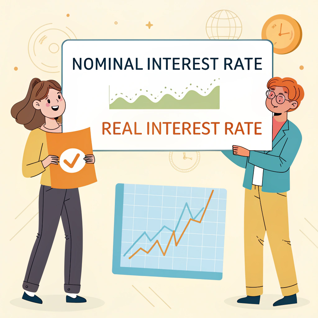 명목금리와 실질금리 이미지