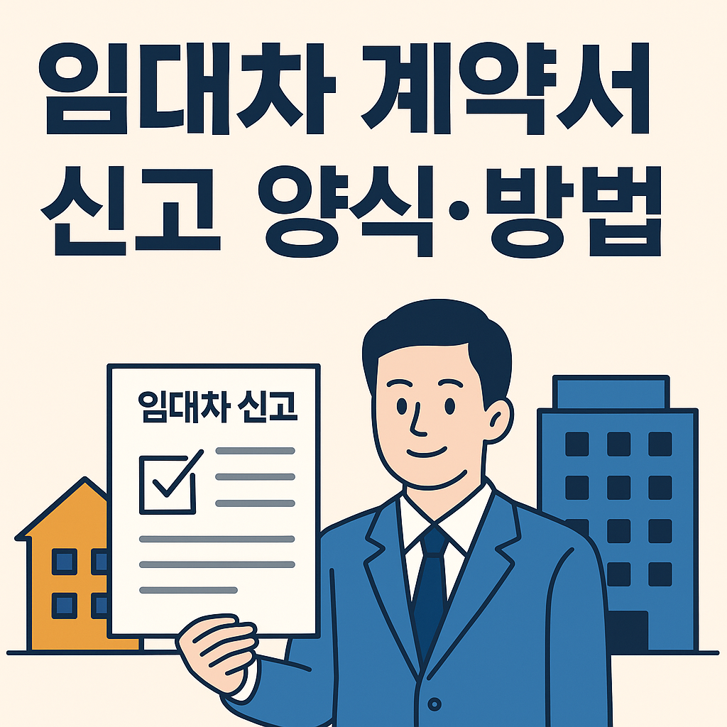 임대차 계약서 신고 양식.방법