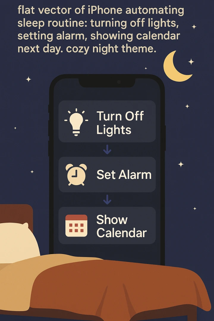 수면모드에서 HomeKit 조명 끄는 단축어