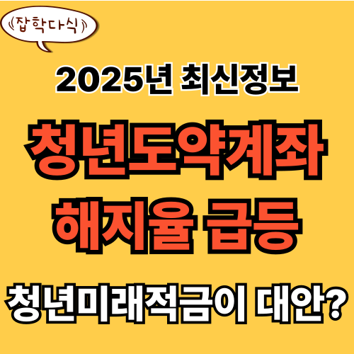 청년도약계좌 해지율 급등, ‘청년미래적금’으로 바꿔도 괜찮을까?